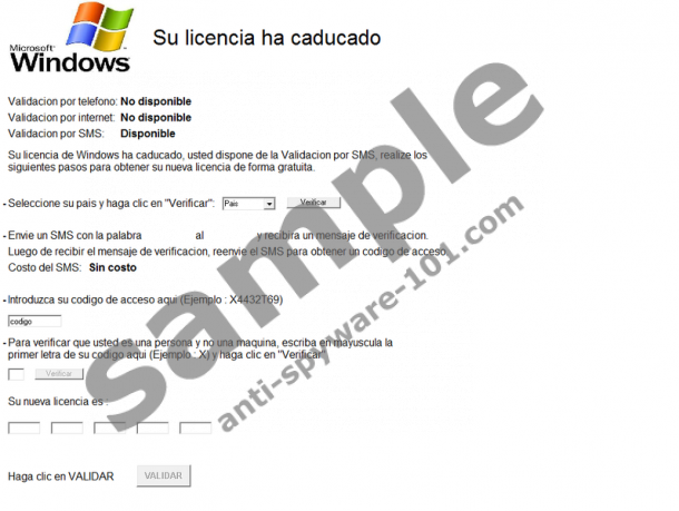 Su Licencia Ha Caducado Virus