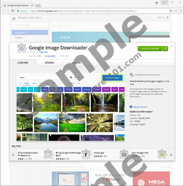 Google Image Downloader Chrome Extension