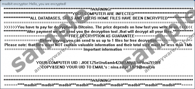 Madbit Ransomware